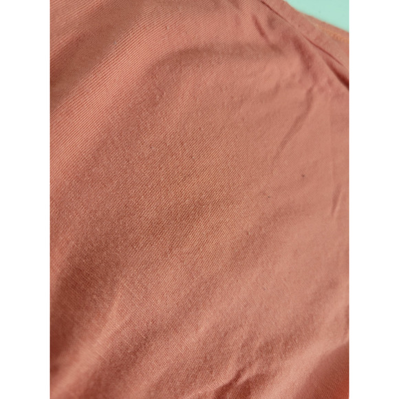 Vtg Discreet Maxi Dress Orange Sleeveless Cottage Beach Women's Size Large - Picture 9 of 9